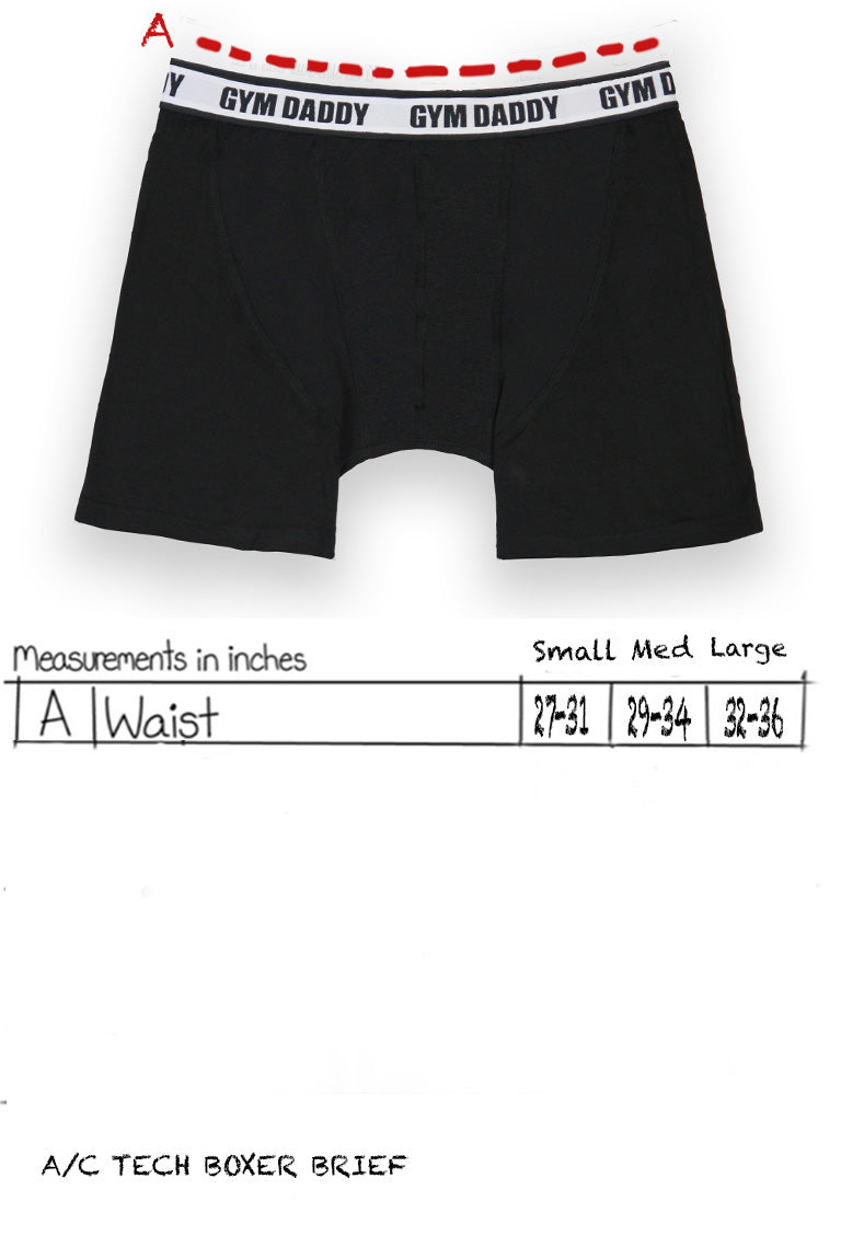 A/C TECH BOXER BRIEF [JET BLACK]