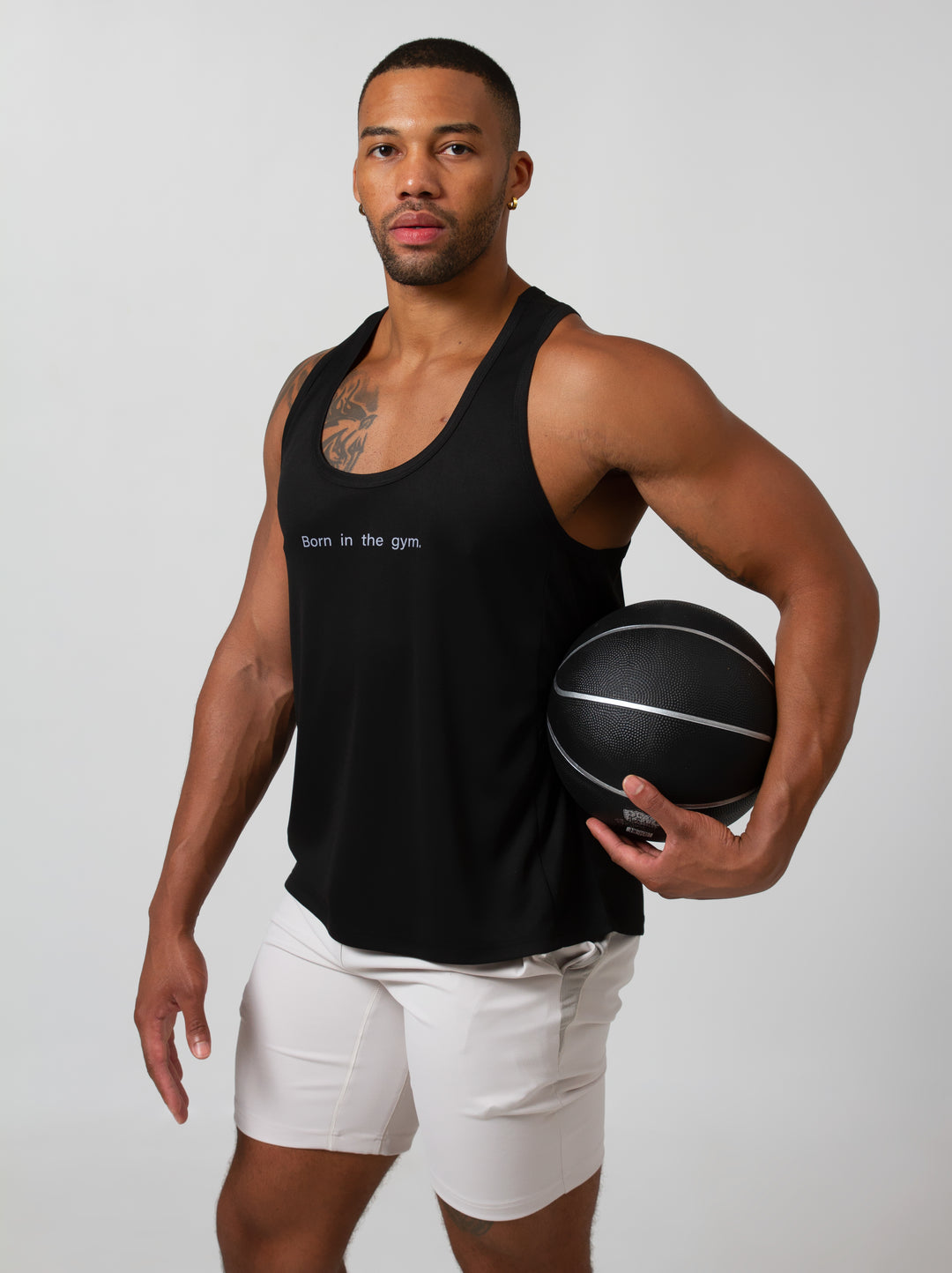 GYM DADDY®  A/C TECH MUSCLE TANK [BLACK]