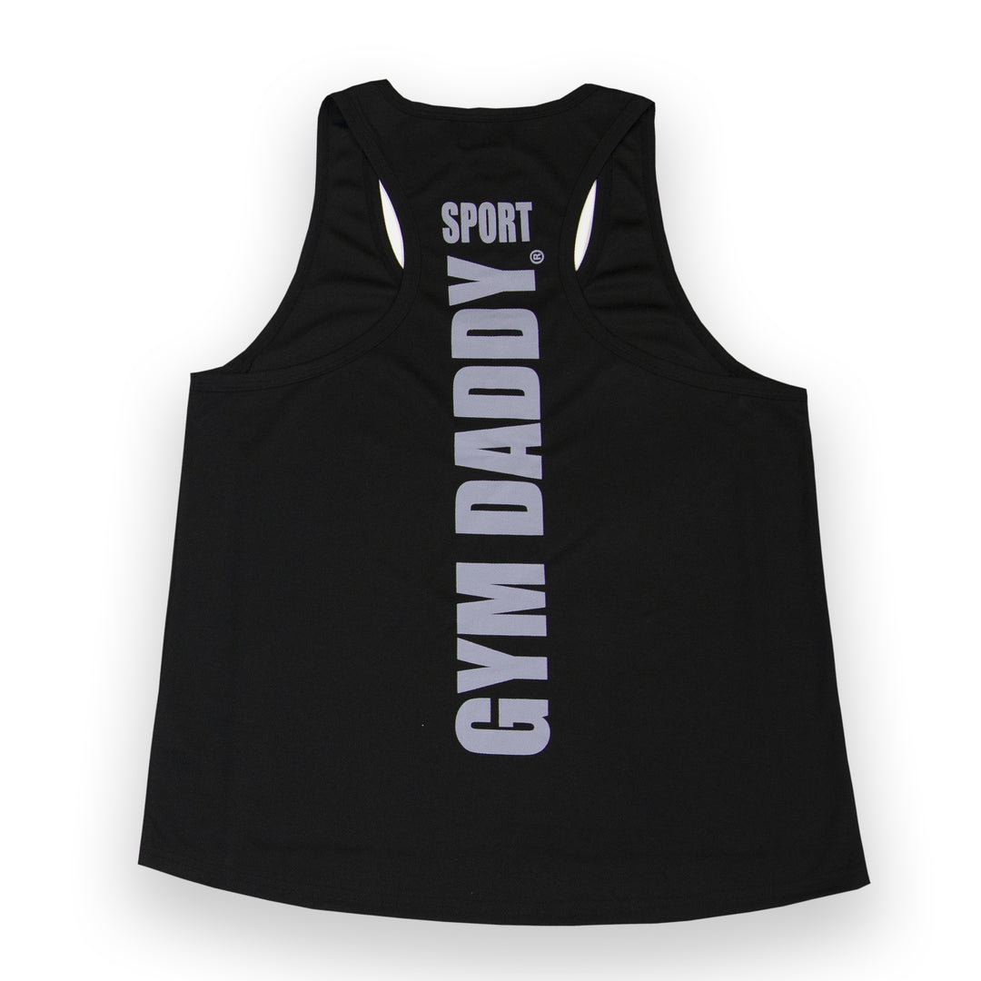 GYM DADDY®  A/C TECH MUSCLE TANK [BLACK]