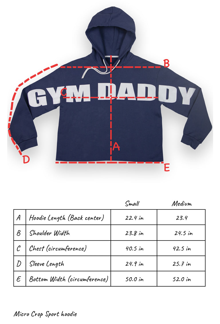 MICRO-CROP  SPORT HOODIE